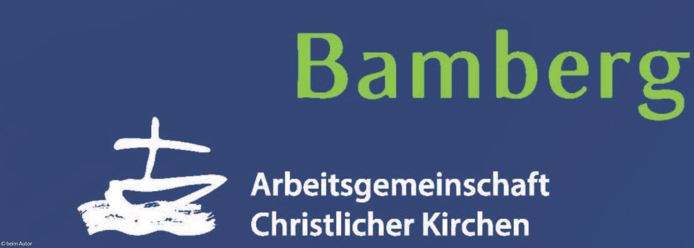 Logo der ACK Bamberg auf blauem Grund