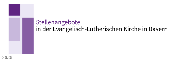 Logo der ELKB mit Schrift: Stellenangebote