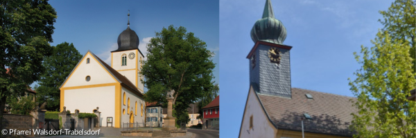 Kirchtürme von Walsdorf und Trabelsdorf