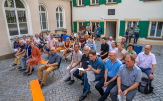 Verleihung Grüner Gockel an Eisgrube 18