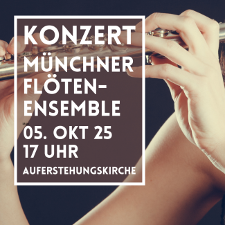 Hände mit einer Querflöte