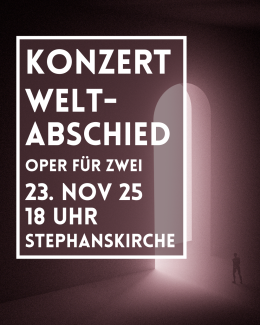 ein Mann geht durch eine hell erleuchtete Tür ins Helle