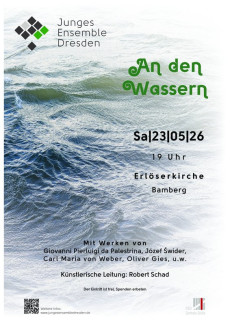 Plakat mit Wasserwellen