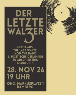 eine stilisierte Vinylplatte im Hintergrund