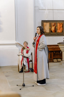 Anne Buckel bei ihrer Ansprache
