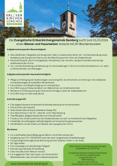 Stellenausschreibung Meser und Hausmeister