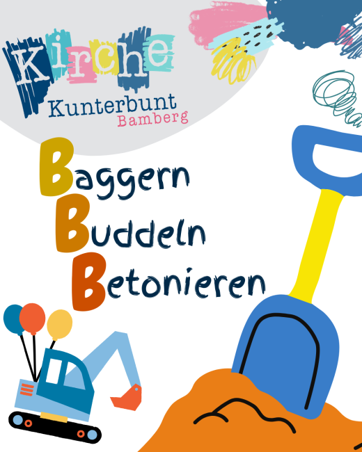 ein Bagger und eine Sandschaufel