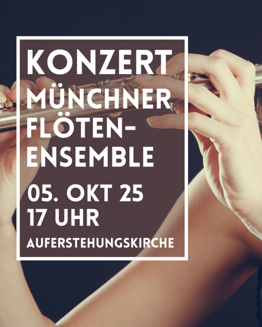 Hände, die eine Querflöte halten