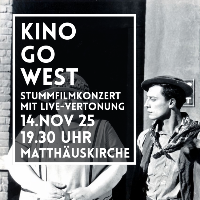 Buster Keaton in einer schwarz-weiß-Filmszene