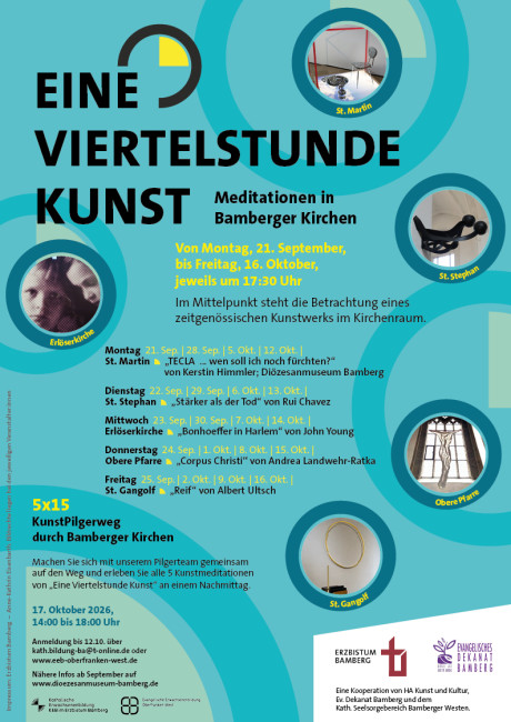 ein türkises Plakat